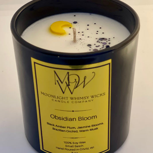 8 oz. Obsidian Bloom | Luxury Soy Wax Candle