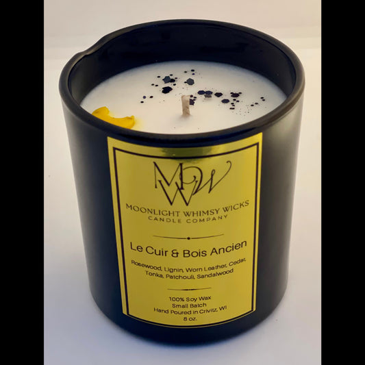 8 oz. Le Cuir & Bois Ancien | Luxury Soy Wax Candle