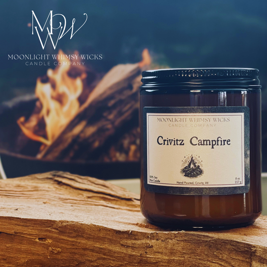 Crivitz Campfire |  Customizable Luxury Soy Wax Candle